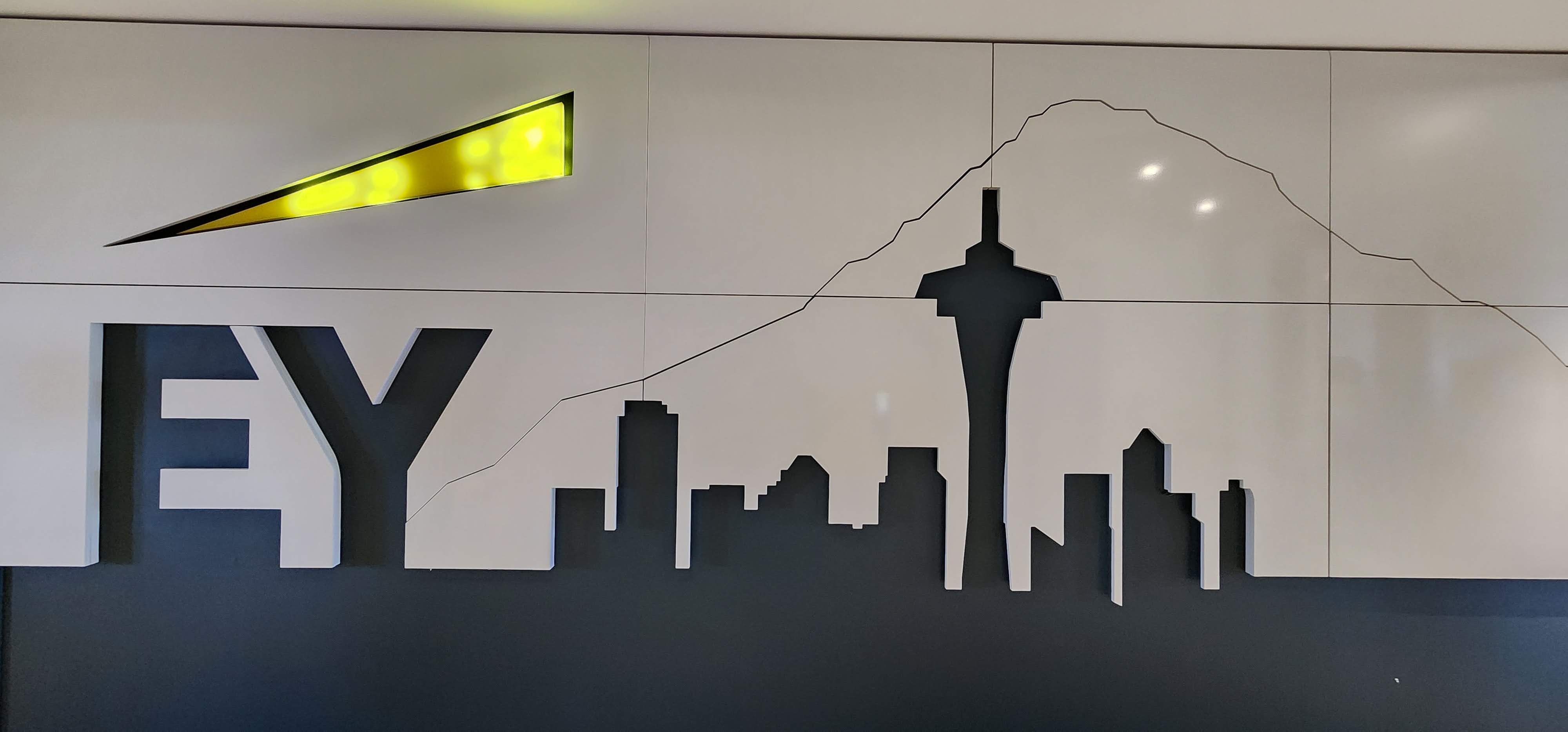 Entrance to the EY Seattle office