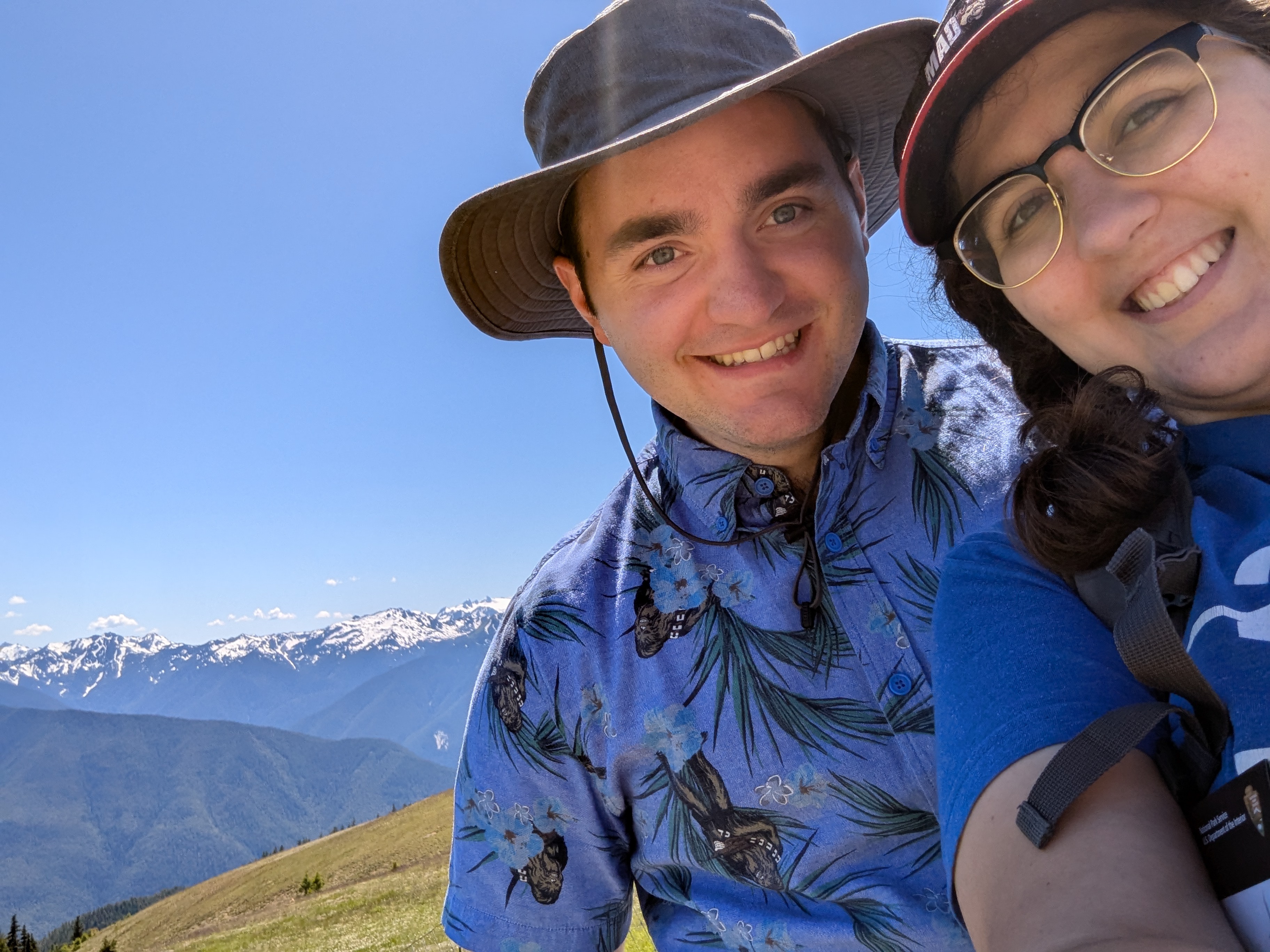 On top of one of the mountains in Olympic National Park